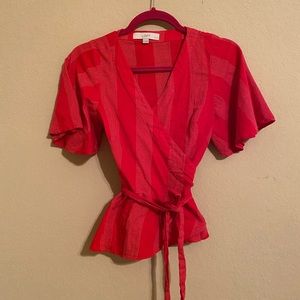 Loft wrap blouse